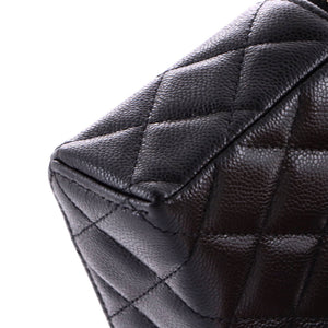 Chanel Classic Top Handle Slim Vanity Case with Chain Quilted Caviar Small - view 6