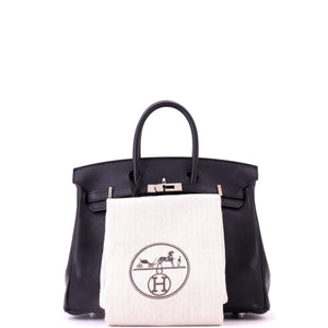Hermes Birkin Handbag Noir Swift with Palladium Hardware 25 - view 2