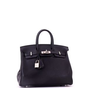 Hermes Birkin Handbag Noir Swift with Palladium Hardware 25 - view 3