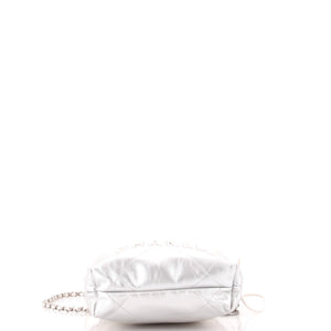 Chanel 22 Chain Hobo Quilted Metallic Degrade Calfskin Mini - view 4