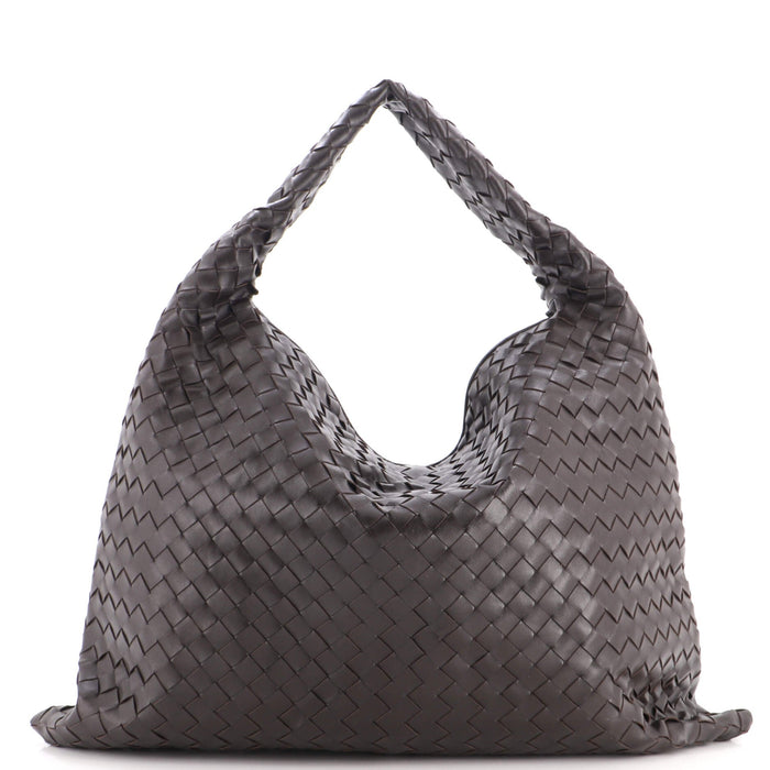Bottega Veneta Hop Hobo Intrecciato Leather Large