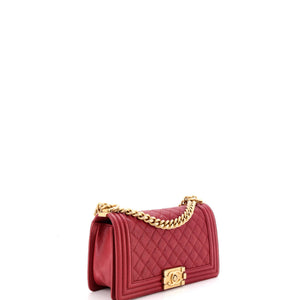 Chanel Boy Flap Bag Quilted Caviar Old Medium - view 3