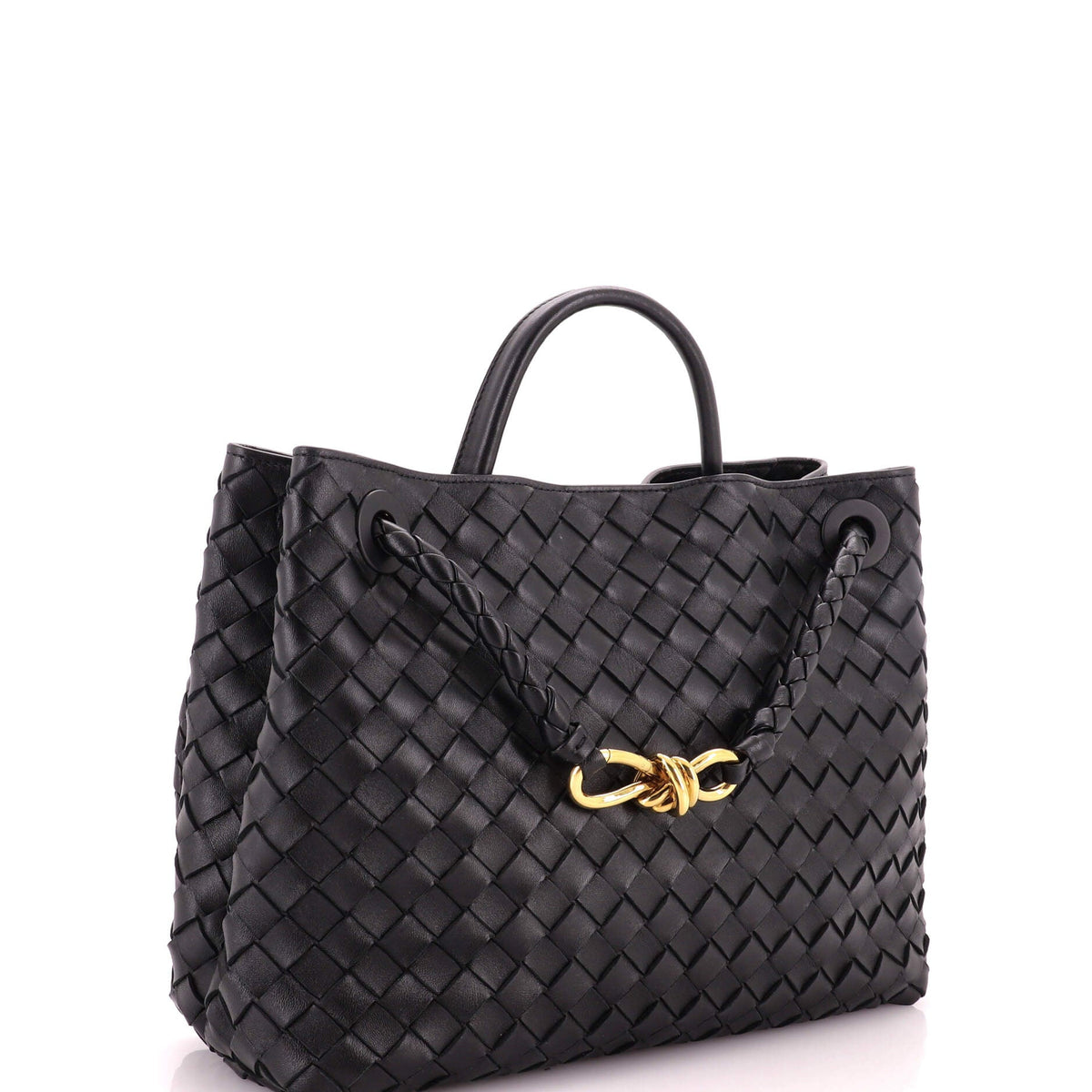Andiamo Top Handle Bag Intrecciato Nappa Medium