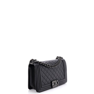 Chanel So Black Boy Flap Bag Quilted Lambskin Old Medium - view 2