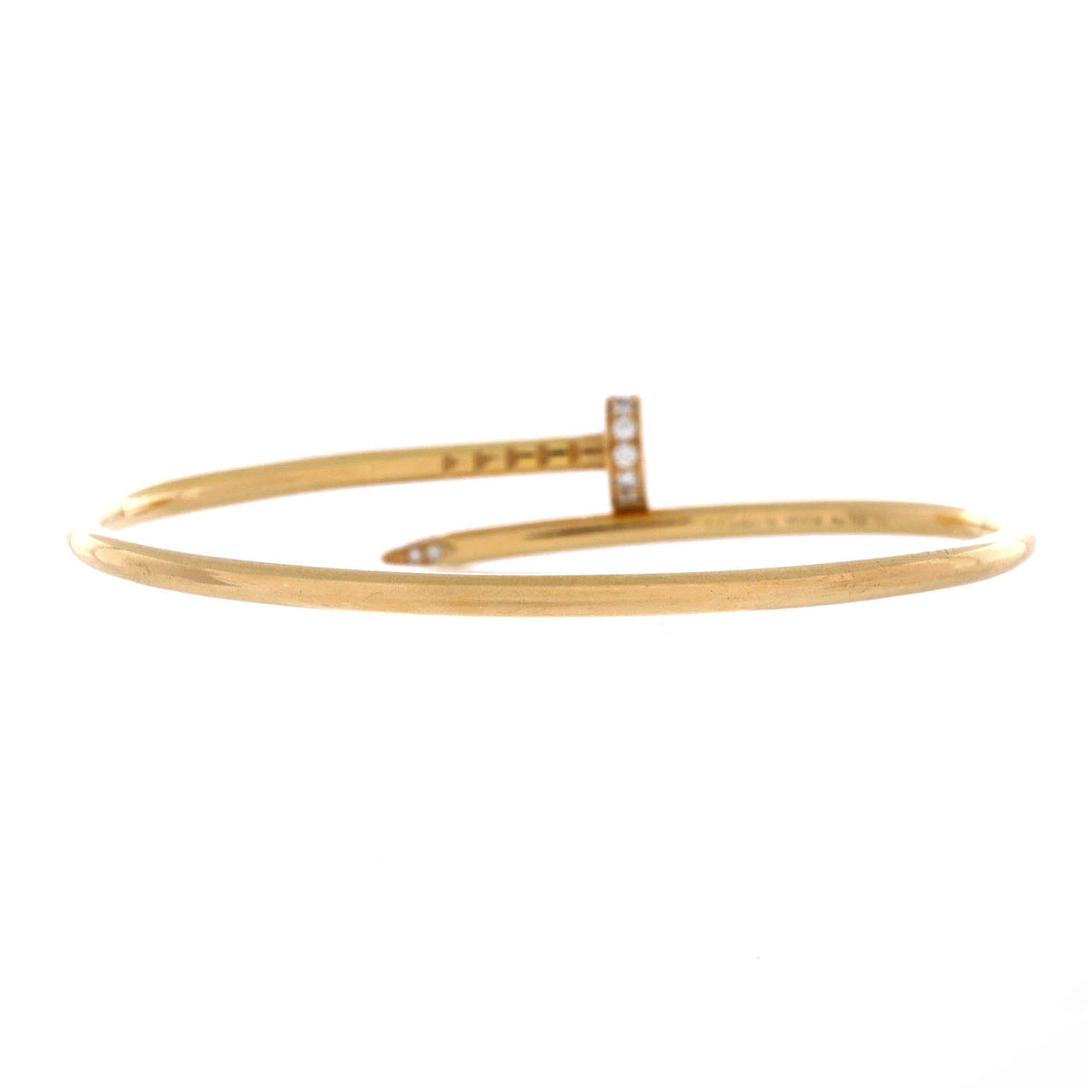 Cartier Juste un Clou Bracelet 18K Yellow Gold with Diamonds Small – view 3