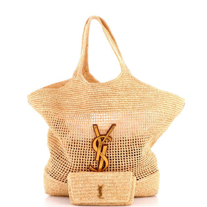 Saint Laurent Icare Shopping Tote Raffia Maxi - view 2