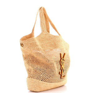 Saint Laurent Icare Shopping Tote Raffia Maxi - view 3