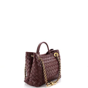 Bottega Veneta Andiamo Chain Top Handle Bag Intrecciato Nappa Small - view 2