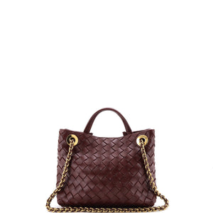 Bottega Veneta Andiamo Chain Top Handle Bag Intrecciato Nappa Small - view 3