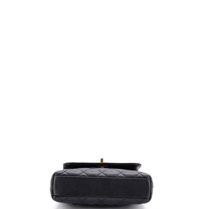 Chanel Coco Top Handle Clutch with Chain Quilted Caviar Mini - view 4