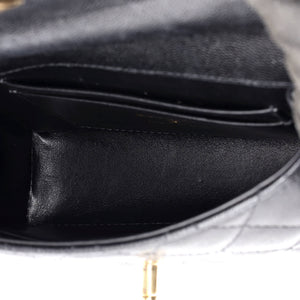 Chanel Coco Top Handle Clutch with Chain Quilted Caviar Mini - view 5