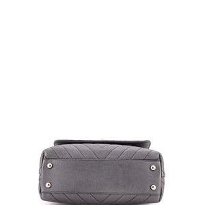 Chanel Coco Top Handle Bag Chevron Caviar Mini - view 5