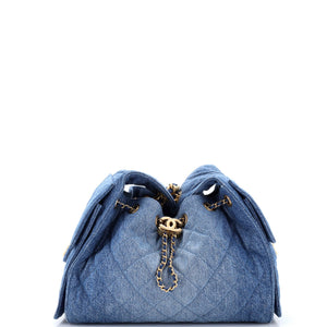 Chanel 25 Hobo Bag Quilted Denim Small - view 1
