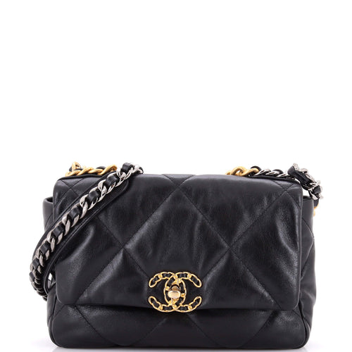 Chanel 19 Flap Bag Quilted Leather Medium