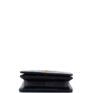 Chanel On And On Compartment Full Flap Bag Quilted Lambskin Medium - view 4
