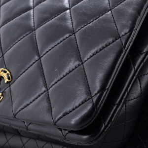 Chanel On And On Compartment Full Flap Bag Quilted Lambskin Medium - view 6