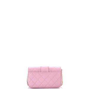 Chanel CC Tab Flap Shoulder Bag Quilted Lambskin Mini - view 3