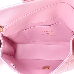 Chanel CC Tab Flap Shoulder Bag Quilted Lambskin Mini - view 5