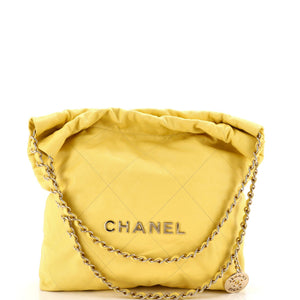 Chanel 22 Chain Hobo Quilted Caviar Small - view 1