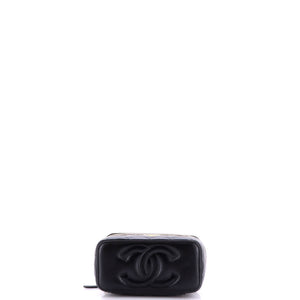 Chanel All Slide Long Vanity Case with Chain Quilted Lambskin Small - view 4