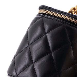 Chanel All Slide Long Vanity Case with Chain Quilted Lambskin Small - view 7