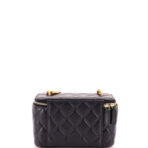 Chanel All Slide Long Vanity Case with Chain Quilted Lambskin Small - view 4