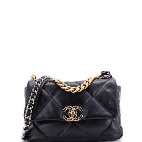 Chanel 19 Flap Bag Quilted Leather Medium