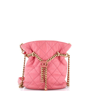 Chanel Pending CC Drawstring Bucket Bag Quilted Lambskin Small - view 1