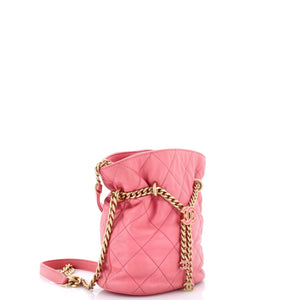 Chanel Pending CC Drawstring Bucket Bag Quilted Lambskin Small - view 2