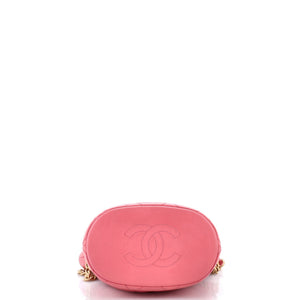 Chanel Pending CC Drawstring Bucket Bag Quilted Lambskin Small - view 4