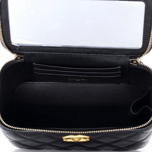 Chanel All Slide Long Vanity Case with Chain Quilted Lambskin Small - view 5