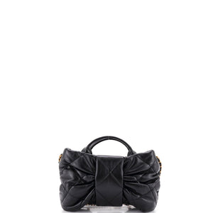 Chanel CC Bow Chain Shoulder Bag Quilted Leather Mini - view 3