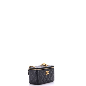 Chanel All Slide Long Vanity Case with Chain Quilted Lambskin Small - view 2