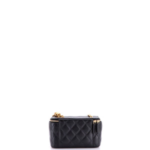 Chanel All Slide Long Vanity Case with Chain Quilted Lambskin Small - view 3
