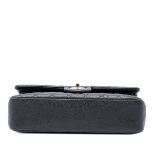 Chanel Classic Double Flap Bag Quilted Caviar Medium - view 3