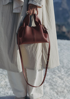 Polène Numéro Neuf Mini - Textured Black Cherry - view 2