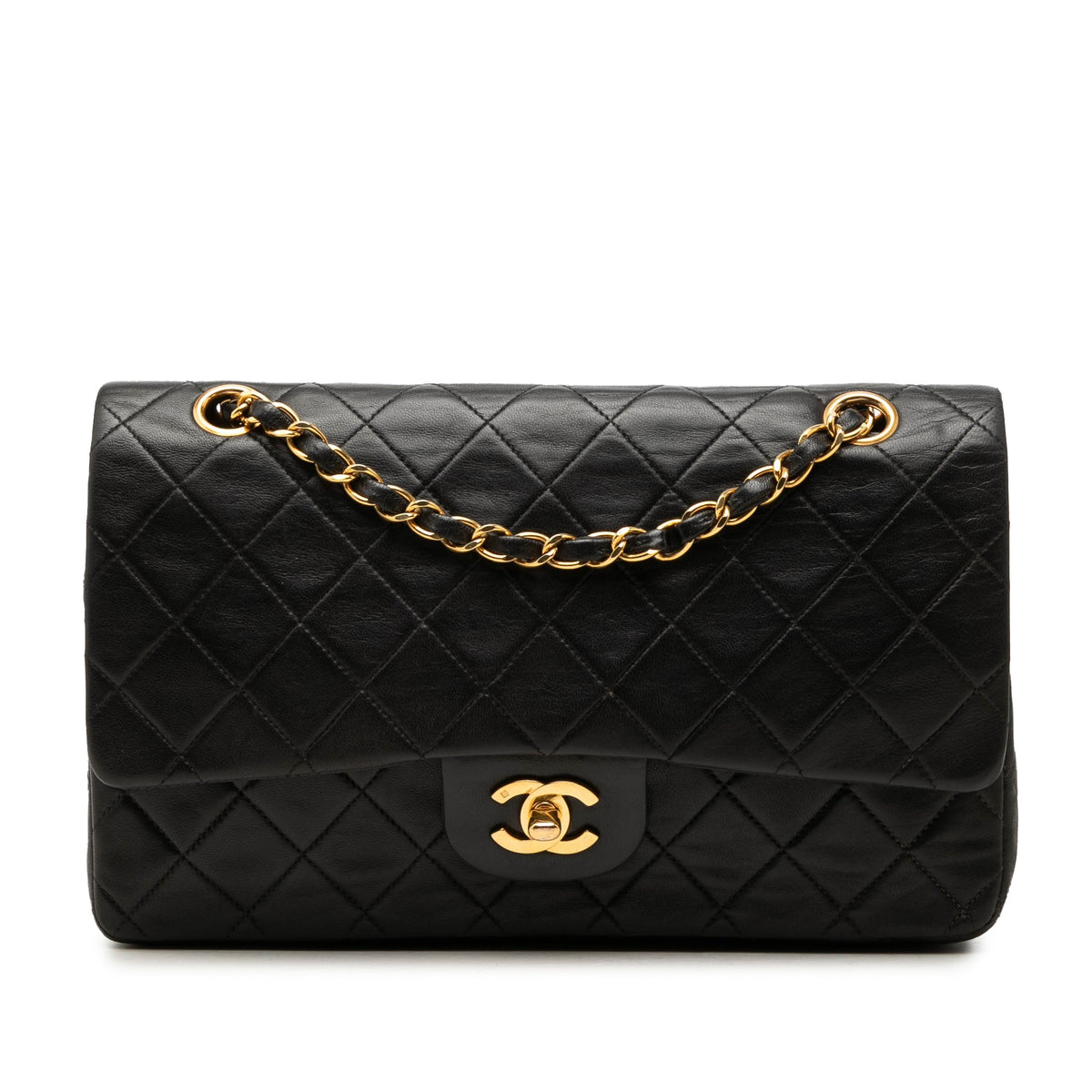 Vintage Classic Double Flap Bag Quilted Lambskin Medium