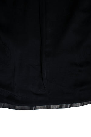 Chanel Women's Chanel black little 4 pocket ruched jacket in leather - view 9