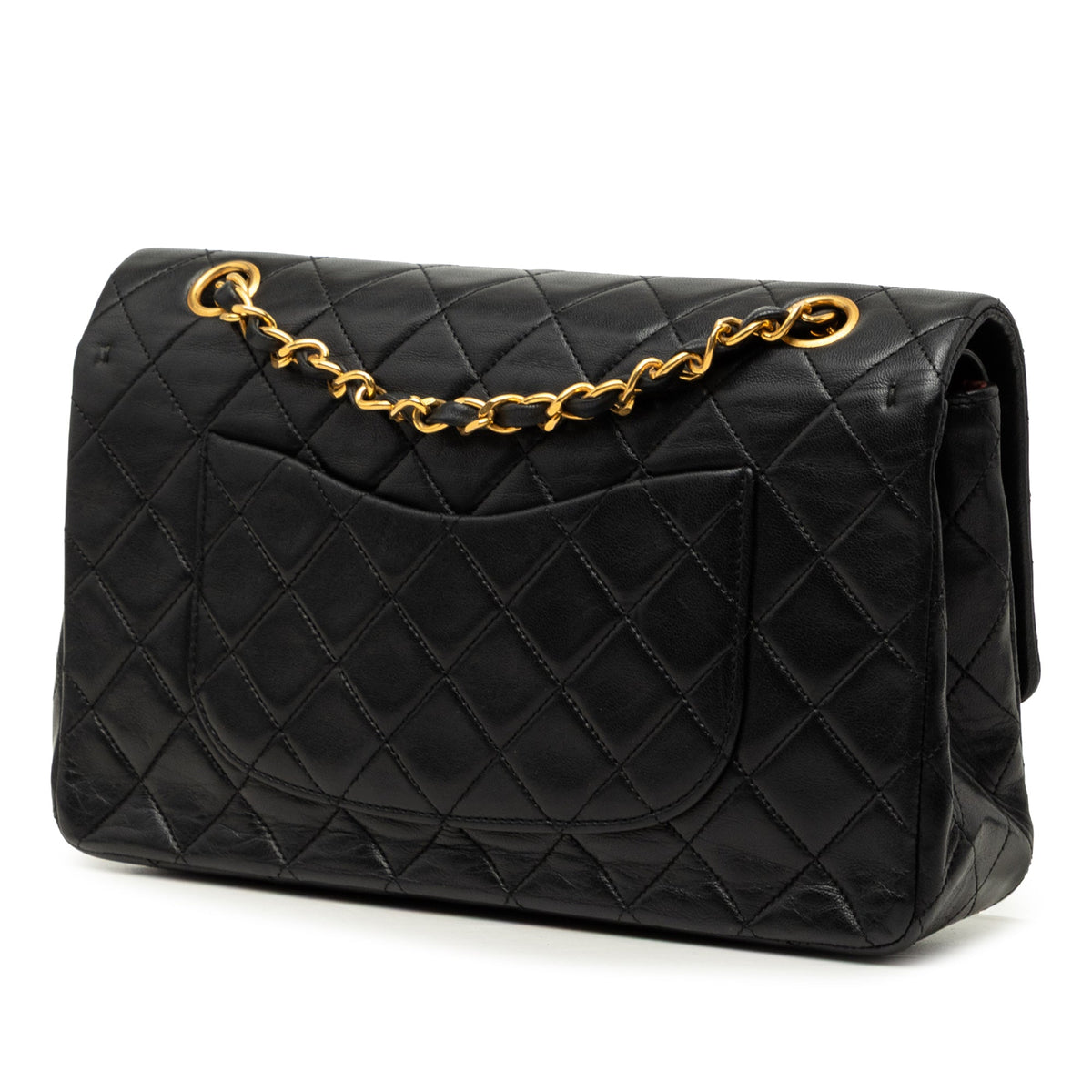 Vintage Classic Double Flap Bag Quilted Lambskin Medium