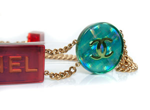 Chanel Chanel, multicolor iridescent chain belt - view 10