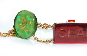 Chanel Chanel, multicolor iridescent chain belt - view 8