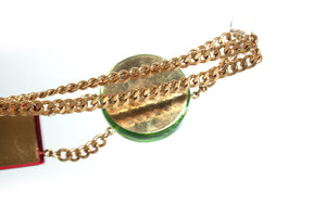 Chanel Chanel, multicolor iridescent chain belt - view 9
