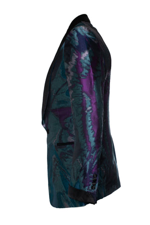 Tom Ford Men's Tom Ford, Shelton tuxedo jacket in blue purple - view 2