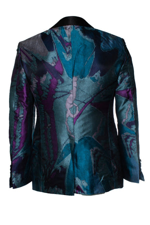 Tom Ford Men's Tom Ford, Shelton tuxedo jacket in blue purple - view 3