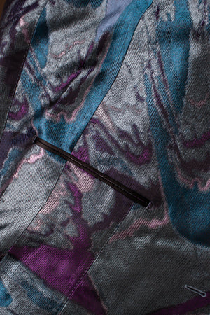 Tom Ford Men's Tom Ford, Shelton tuxedo jacket in blue purple - view 5