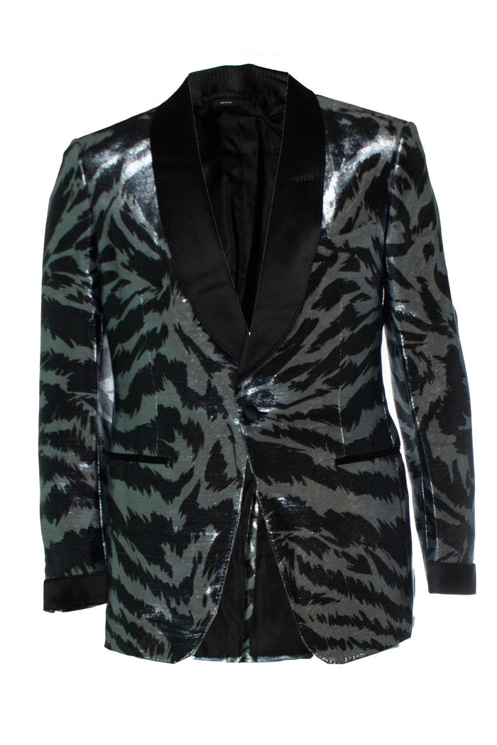 Tom Ford Men's Tom Ford, Atticus Zebra metallic tuxedo jacket