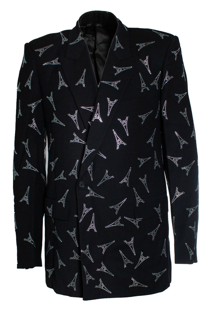 Balenciaga Men's Balenciaga, crystal Eiffel Tower blazer