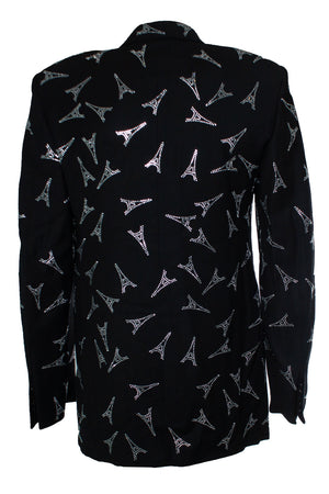 Balenciaga Men's Balenciaga, crystal Eiffel Tower blazer - view 2