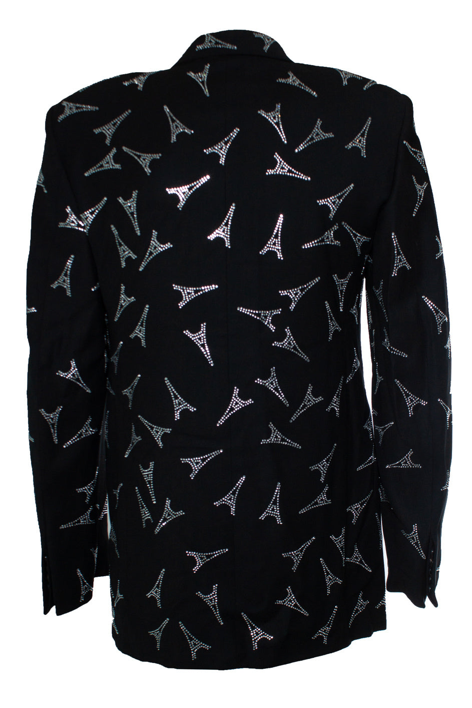 Men's Balenciaga, crystal Eiffel Tower blazer