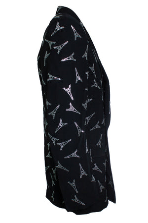 Balenciaga Men's Balenciaga, crystal Eiffel Tower blazer - view 3